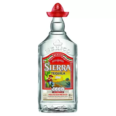 需首购：大师赛银牌 SIERRA 塞拉 墨西哥进口 幸运帽银龙舌兰酒700mL 赠50mL 57.0