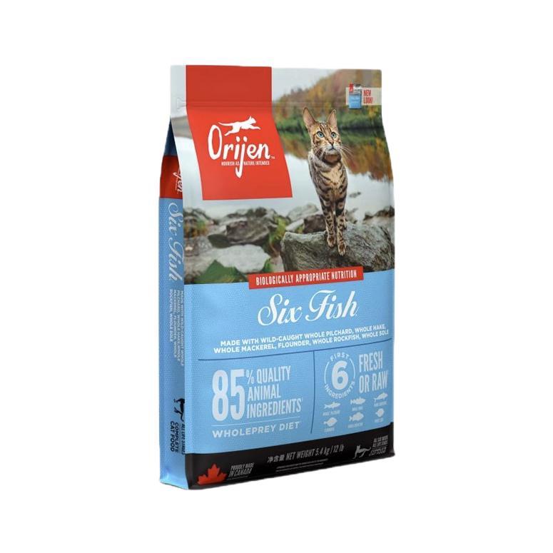 Orijen 渴望 六种鱼系列 无谷全价猫粮 5.4kg 385元（需用券）