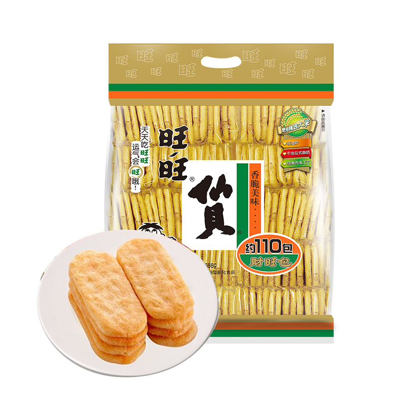 88VIP：Want Want 旺旺 仙贝膨化原味688g 14.72元（需买3件，需用券）