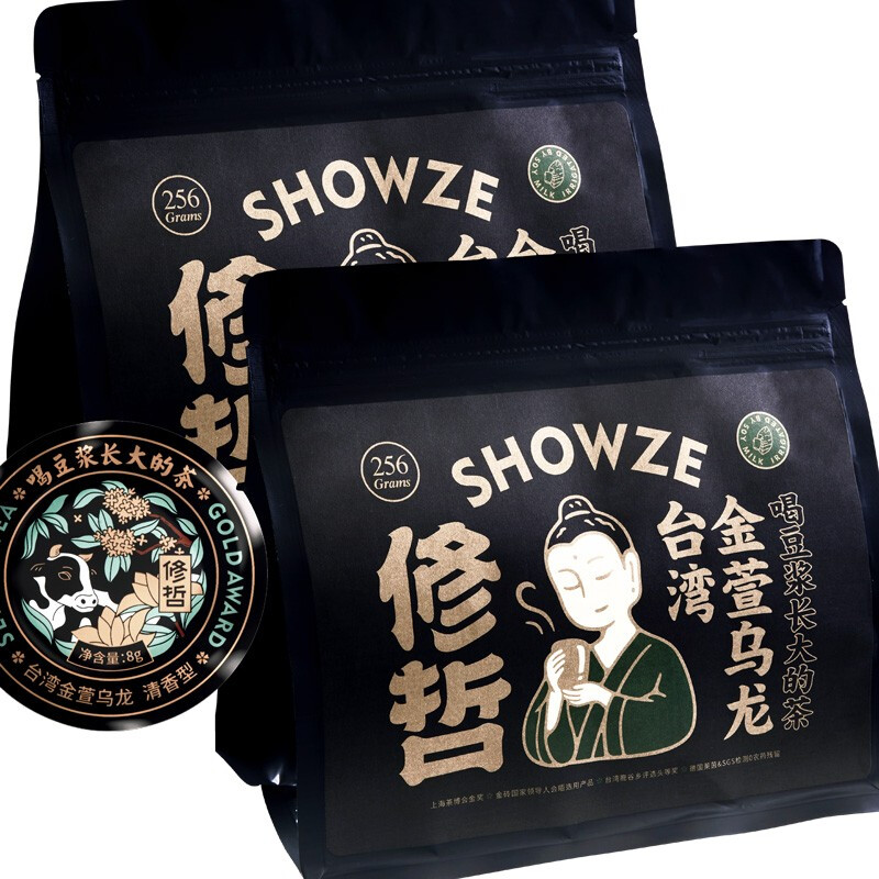 SHOWZE 修哲 乌龙茶金奖金萱台湾高山乌龙奶香清香特级256g袋装茶叶无农残 59