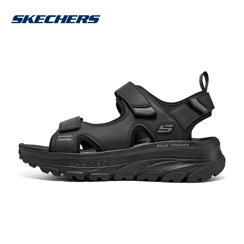 SKECHERS 斯凯奇 男子舒适耐磨防滑轻便透气一脚蹬沙滩鞋凉鞋237580/BBK 284元（