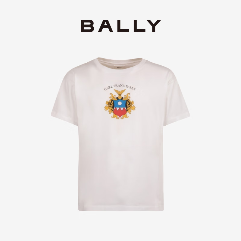 BALLY 巴利 Winter Capsule男士白色短袖T恤6306364 白色 S 428元（需用券）