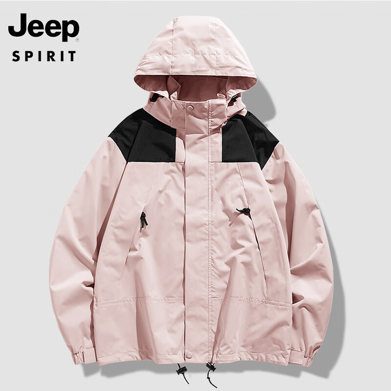 Jeep 吉普 SPIRIT 吉普 冲锋夹克男女情侣款户外山系夹克冲锋外套男女同款外