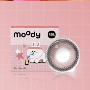 moody Line Friends 可妮粉 软性亲水接触镜 日抛型 10片 69元包邮（需用券）