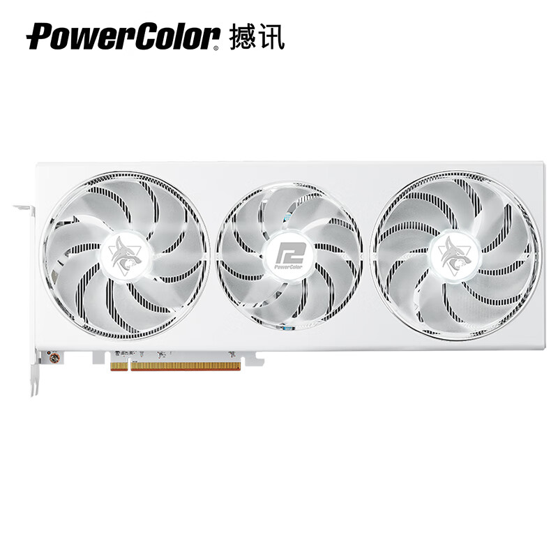 POWERCOLOR 撼讯 AMD RX 7800XT 16G 暗黑犬白 显卡 3392.39元（需用券）