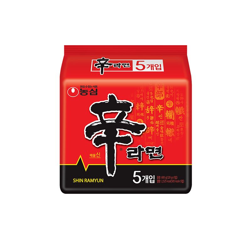 临期品：NONGSHIM 农心 经典辛拉面 120g*5包 13.6元包邮（需用券）