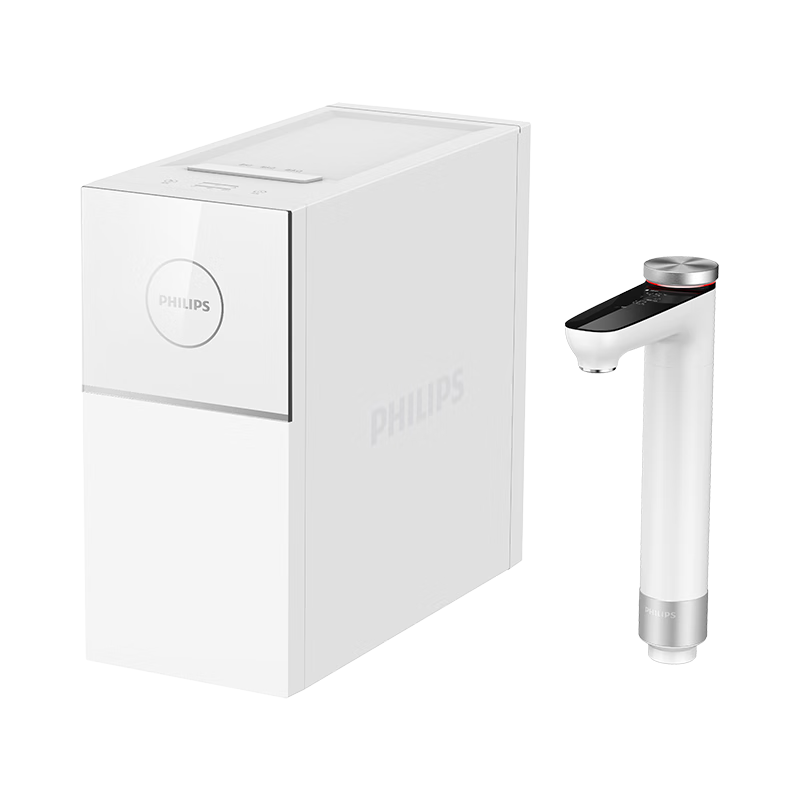 PLUS 会员:飞利浦（PHILIPS）1400G加热净水器 家用常温水3.7L/min RO反渗透净水机 