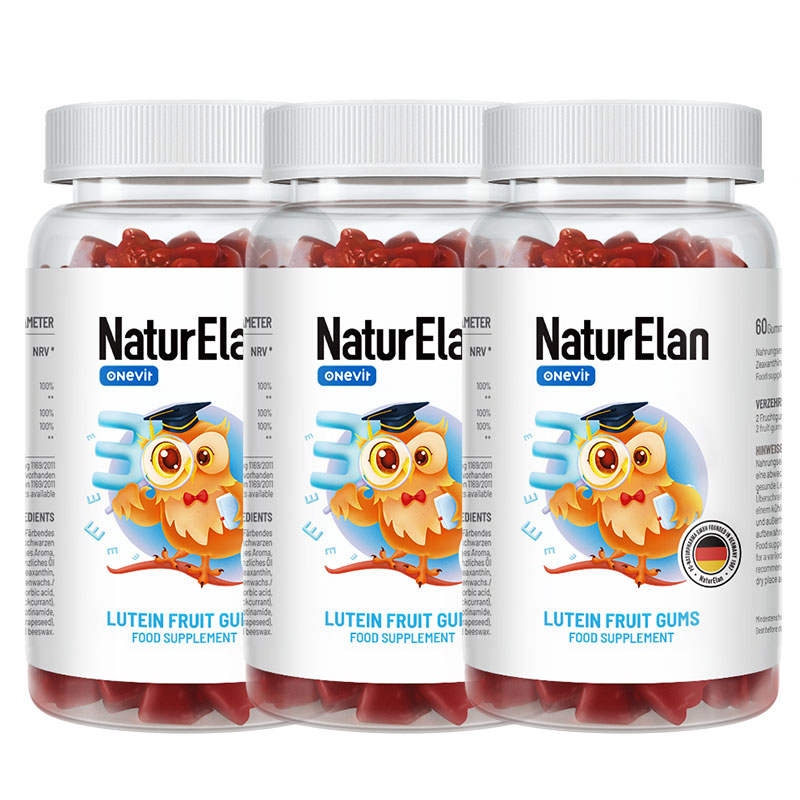 NATURELAN 德国NATURELAN呐兔叶黄素青少年儿童软糖60粒*3瓶 85元（需买3件，需用