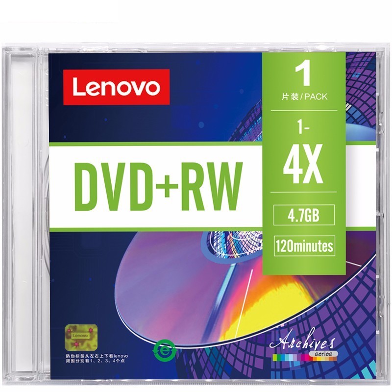 Lenovo 联想 档案系列 空白光盘 DVD+RW 1-4X 4.7GB 单片装 8.5元