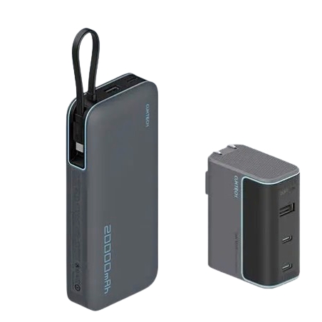 百亿补贴：CukTech 酷态科 PB200N 电能块移动电源 20000mAh Type-C 55W+10号 充电器 12