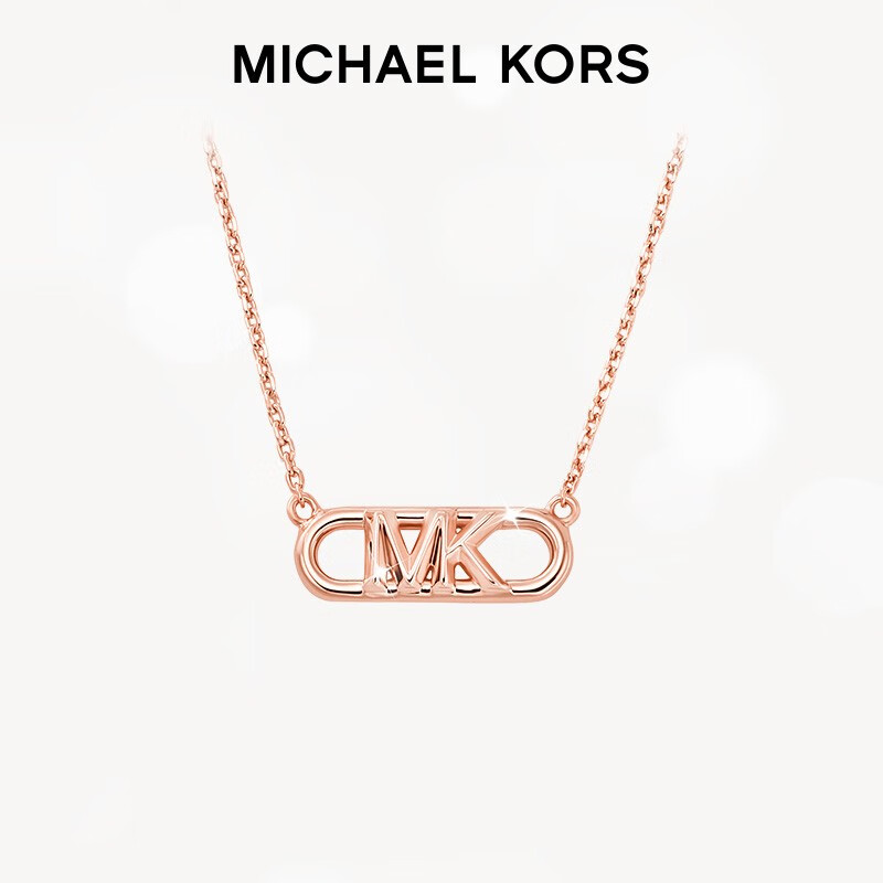 MICHAEL KORS 迈克·科尔斯 七夕礼物！极速发货！轻奢夏季字母logo项链锁骨链 M