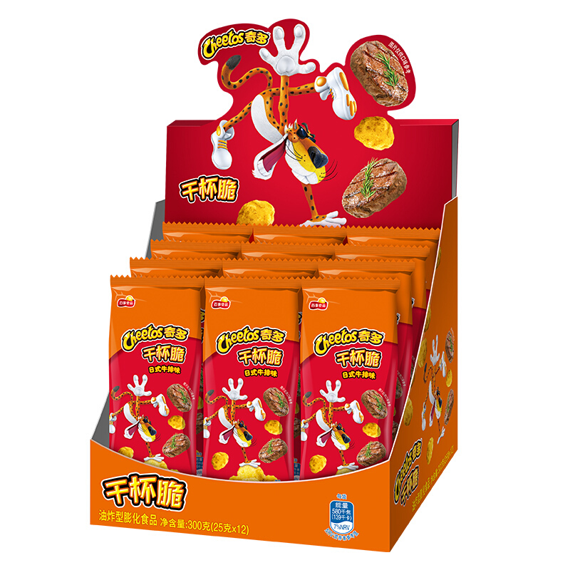 Cheetos 奇多 粟米棒 25克*12包 日式牛排味 8.63元