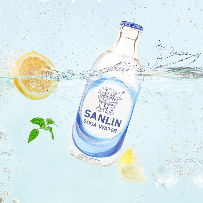 SANLIN 三麟 苏打水饮料气泡水整箱 335mL 24瓶 1箱 34.63元（需买2件，需用券）