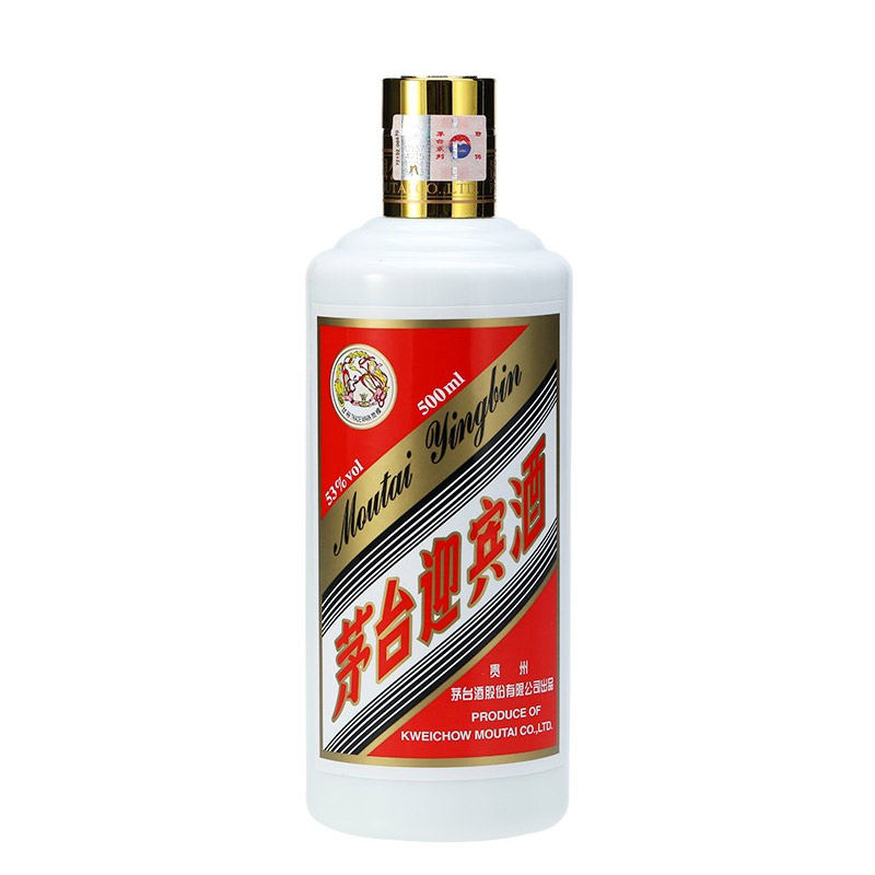 88VIP：MOUTAI 茅台 迎宾酒 53度 酱香型白酒 500ml 单瓶装 758.1元包邮（双重优惠