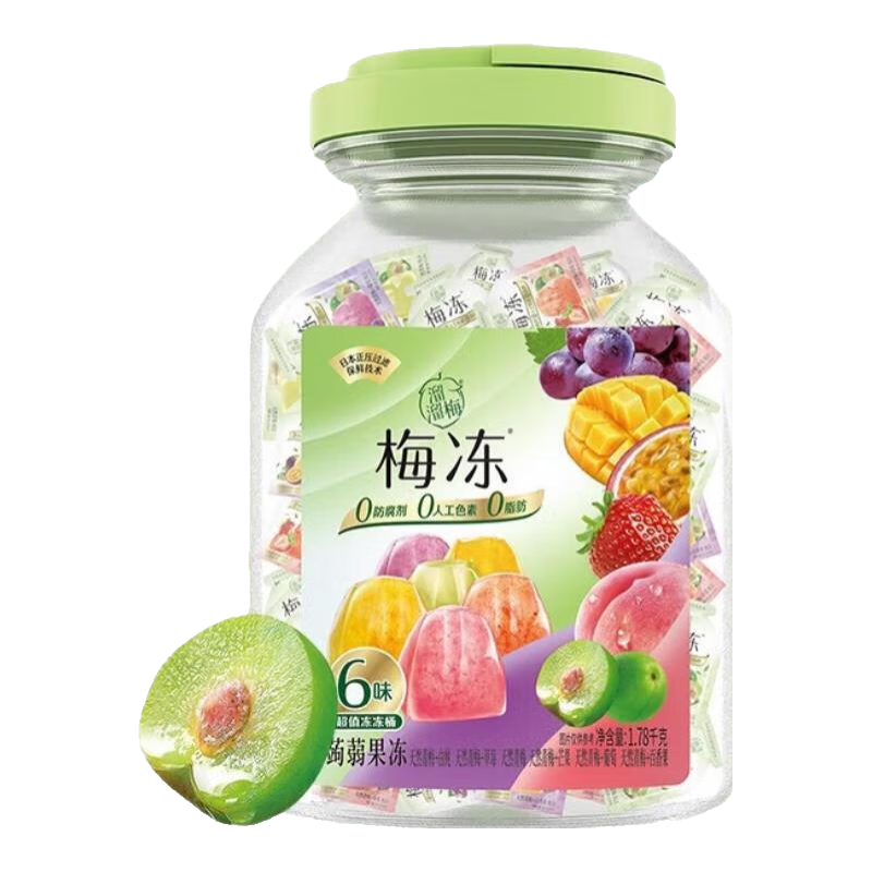 LIUM 溜溜梅 六味梅冻桶 1780g 39.1元（需领券）