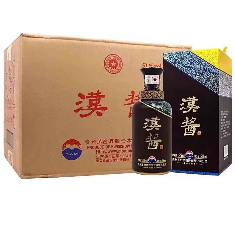 MOUTAI 茅台 汉酱51度 2022年-2024年 酱香型白酒 2023年 500mL 1939.5元（需用券）