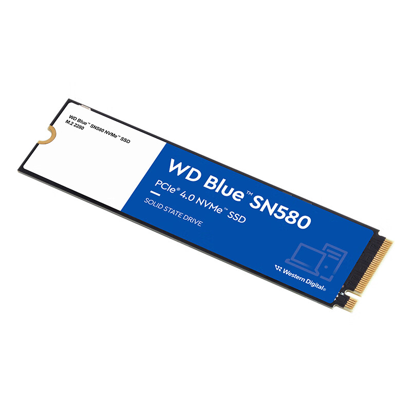 西部数据 SN580 NVMe M.2固态硬盘 1TB（PCI-E4.0） 487.68元（需用券、晒单返20元卡