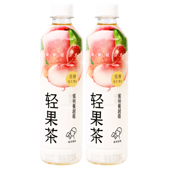 双11狂欢、PLUS会员：喜茶 轻果茶 450ml*15瓶整箱*4件 101.62元+运费（需领券，