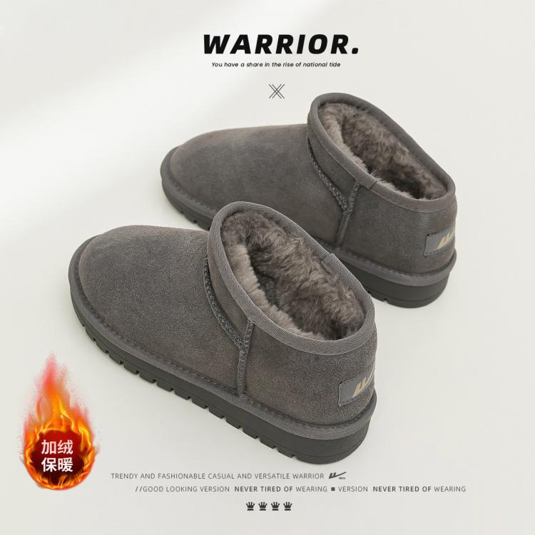 WARRIOR 回力 24男女同款经典雪地靴女冬季加绒加厚防滑棉鞋 89元