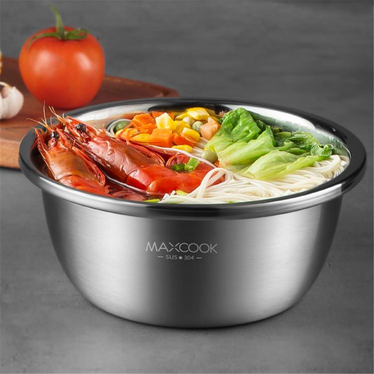 MAXCOOK 美厨 食品级304不锈钢盆洗菜盆加厚味18cm 20元