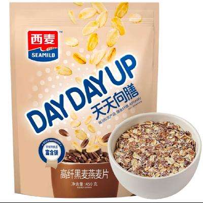 西麦高纤黑麦燕麦片450g *2件 11.8元包邮（合5.9元/件）