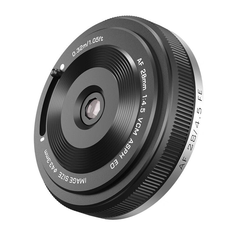 VILTROX 唯卓仕 28mm F4.5镜头索尼E口全画幅自动对焦 437.88元（需用券）