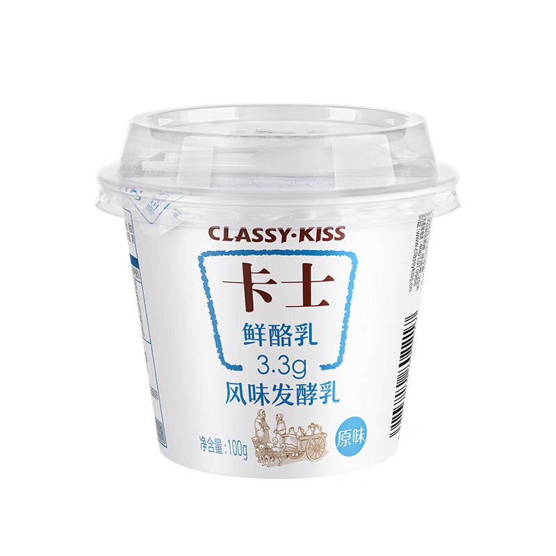 卡士 风味发酵乳 原味 100g*24杯 86元（需用券）