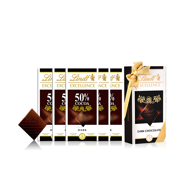 88VIP：Lindt 瑞士莲 EXCELLENCE特醇 50％可可黑巧克力 36元