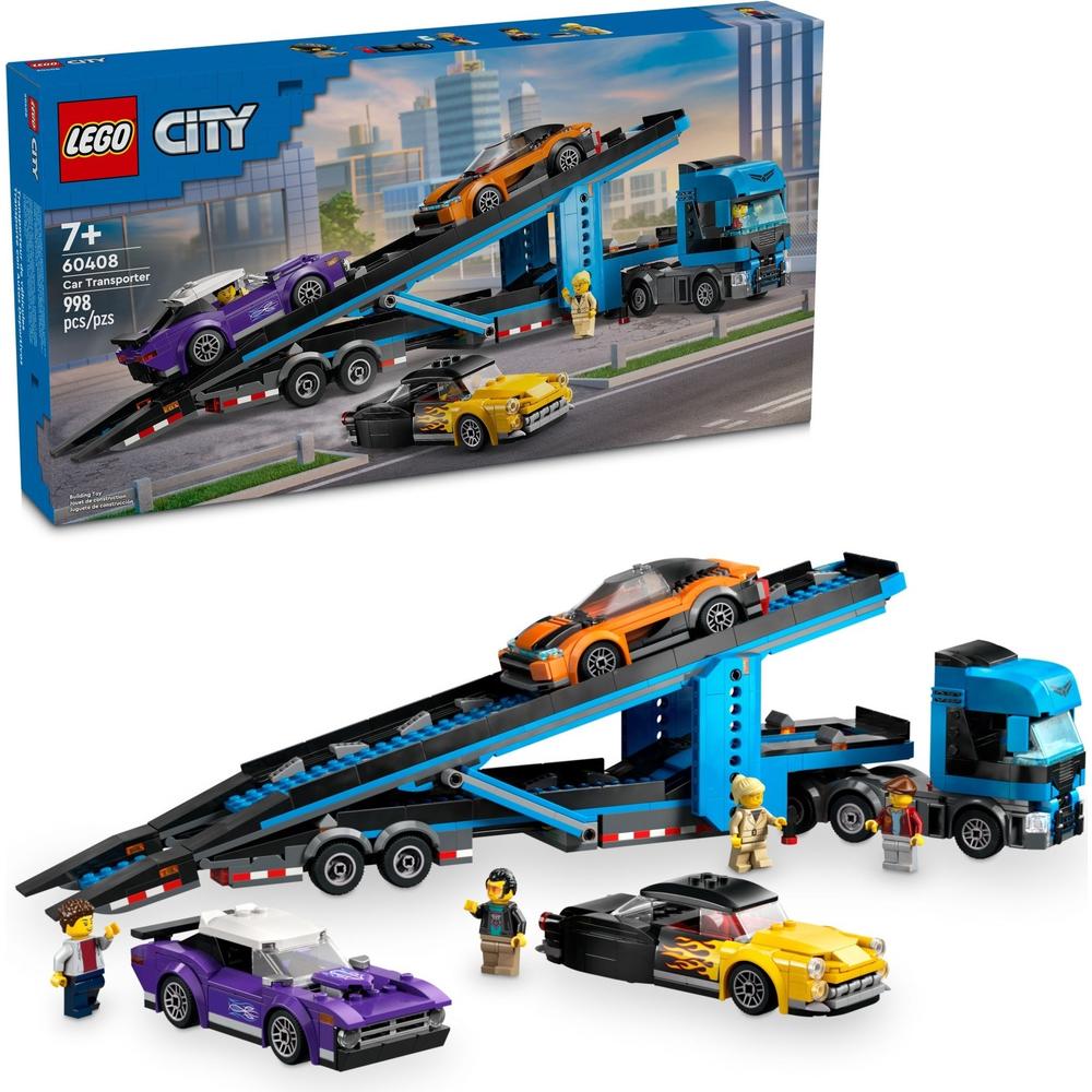 PLUS会员：LEGO 乐高 City城市系列 60408 跑车运输车 493.05元包邮（双重优惠）