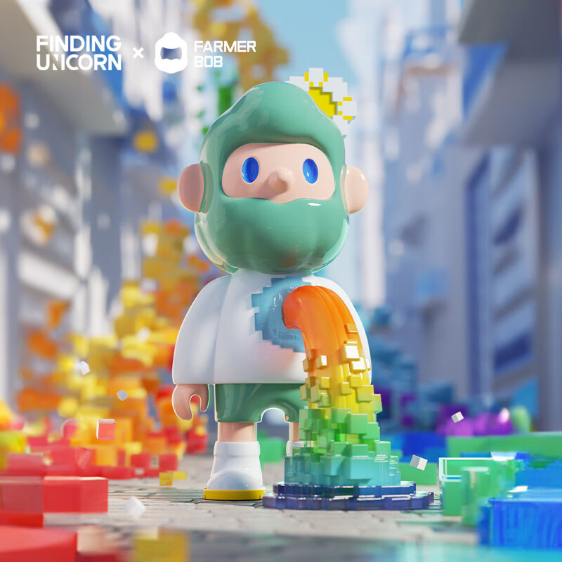 PLUS会员：FINDING UNICORN 寻找独角兽 FARMER BOB次世代像素全宇宙系列盲盒 70.31元