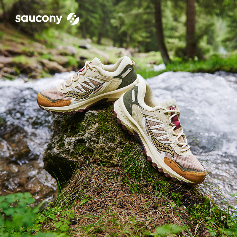 88VIP：saucony 索康尼 GRID PEAK 越野登山鞋防滑耐磨抓地户外男女休闲鞋 474.05元