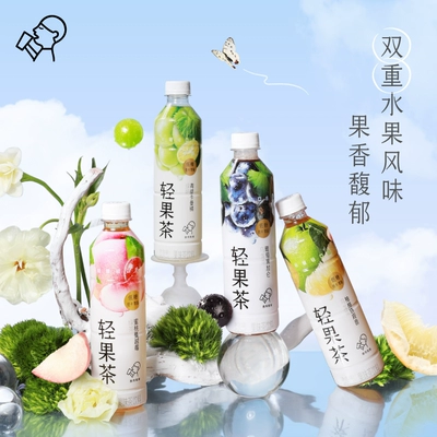 88vip：喜茶 轻果茶低糖低卡0脂果味茶饮料450ml*12瓶 36元包邮