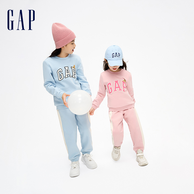 Gap 盖璞 女童加绒分体运动两件套 147元包邮（需用券）