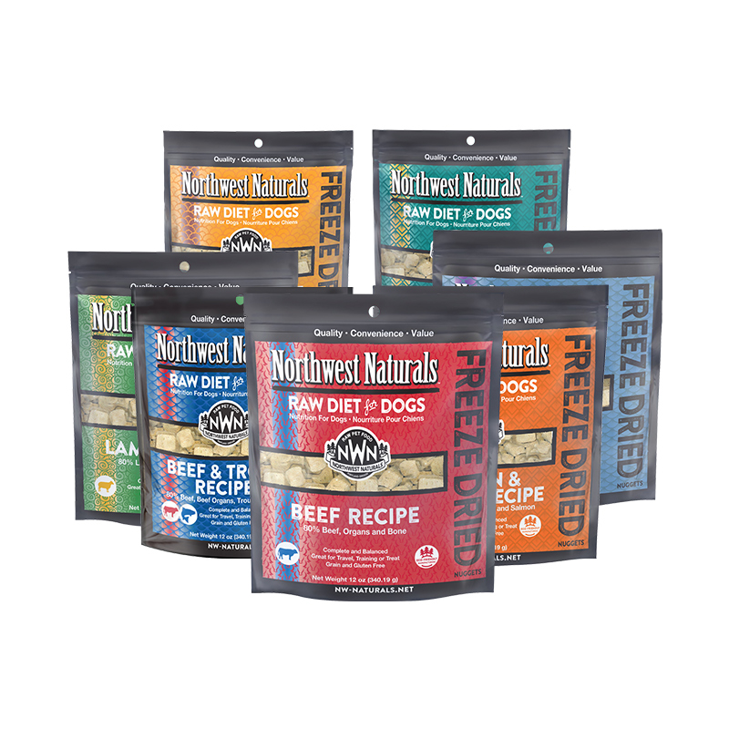 NORTHWEST NATURALS NWN大西北冻干肉饼狗主食牛肉配方生骨肉狗粮340g临期 189.05元