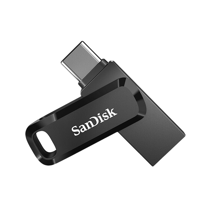 SanDisk 闪迪 高速至尊酷柔系列 SDDDC3-128G-Z46 USB 3.1 U盘 黑色 128GB USB-A/Type-C双口