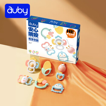 auby 澳贝 461514A 牙胶摇铃 经典礼盒款 27.98元（需用券）