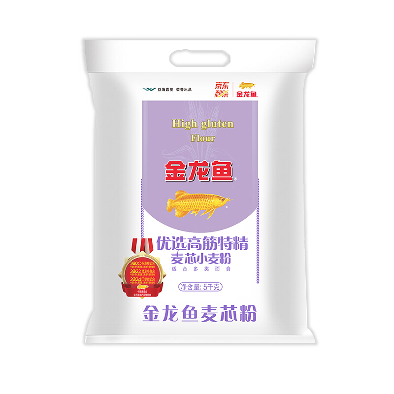 金龙鱼 优选高筋特精麦芯小麦粉 5kg 18.79元