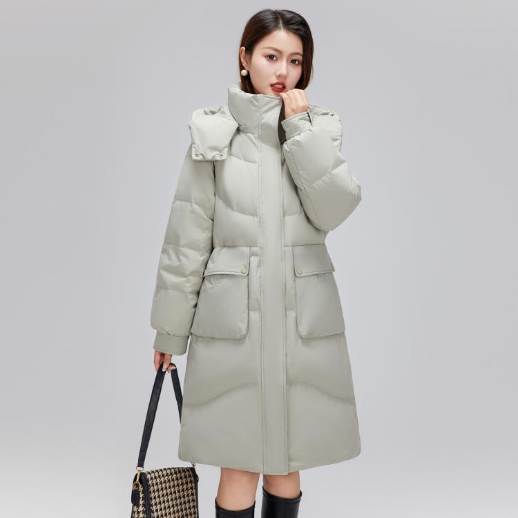 雪中飞 女式可脱卸帽羽绒服 冬季户外防寒保暖都市休闲风外套 299元