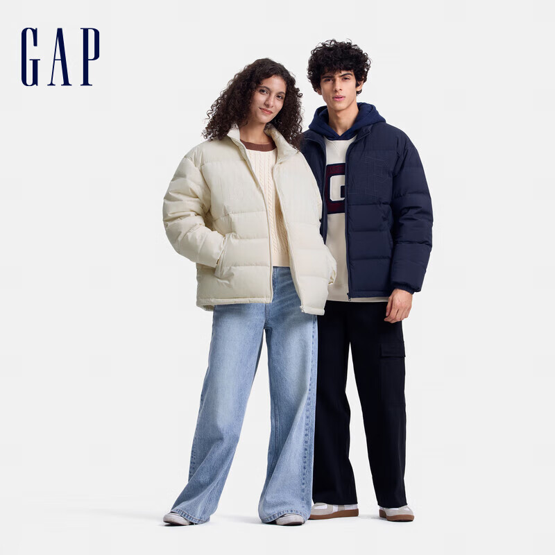 Gap 盖璞 男女装刺绣logo小立领防风羽绒服 678656 229.64元（需用券）