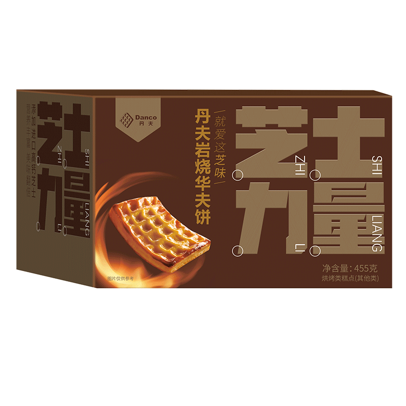 PLUS会员：丹夫 岩烧芝士华夫饼 455g/盒*3件 62.4元包邮（合20.8元/件）