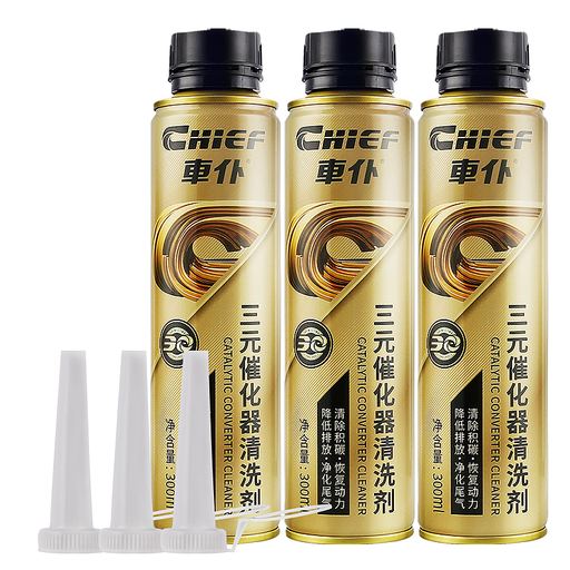 CHIEF 车仆 金装三元催化清洗剂 300ML*3瓶 74元（需用券）