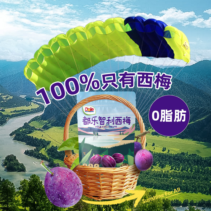 Dole 都乐 智利西梅干无添加100%西梅干0脂肪无白砂糖蜜饯果脯独立包装 10.8元