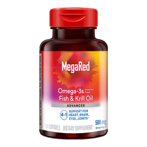 MegaRed脉拓 4合1南极深海磷虾油 美国进口omega3 鱼油升级版软胶囊 DHA无需卵磷