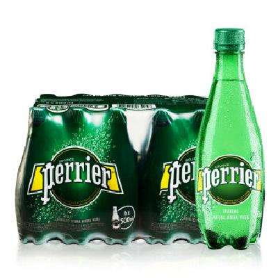 临期品：Perrier 巴黎水 原味气泡水 500ml*24瓶 整箱装 102.6元 包邮（双重优惠