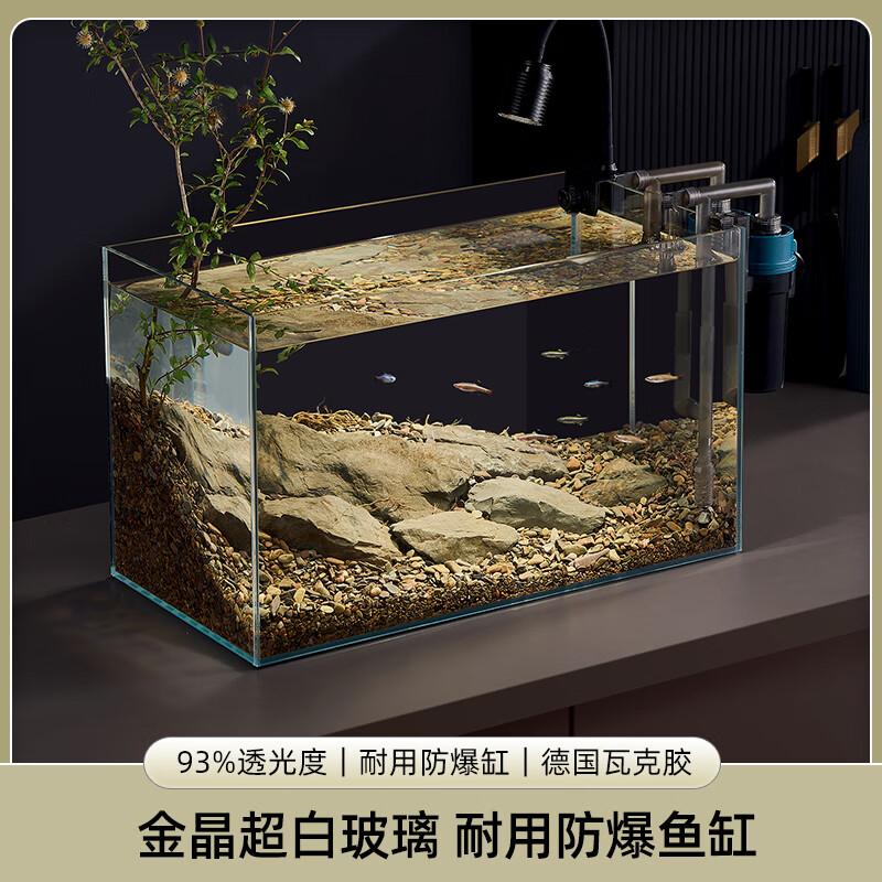 CHANGRUI 长锐 金晶超白玻璃鱼缸乌龟缸裸缸斗鱼缸生态溪流缸 金晶超白鱼缸 3