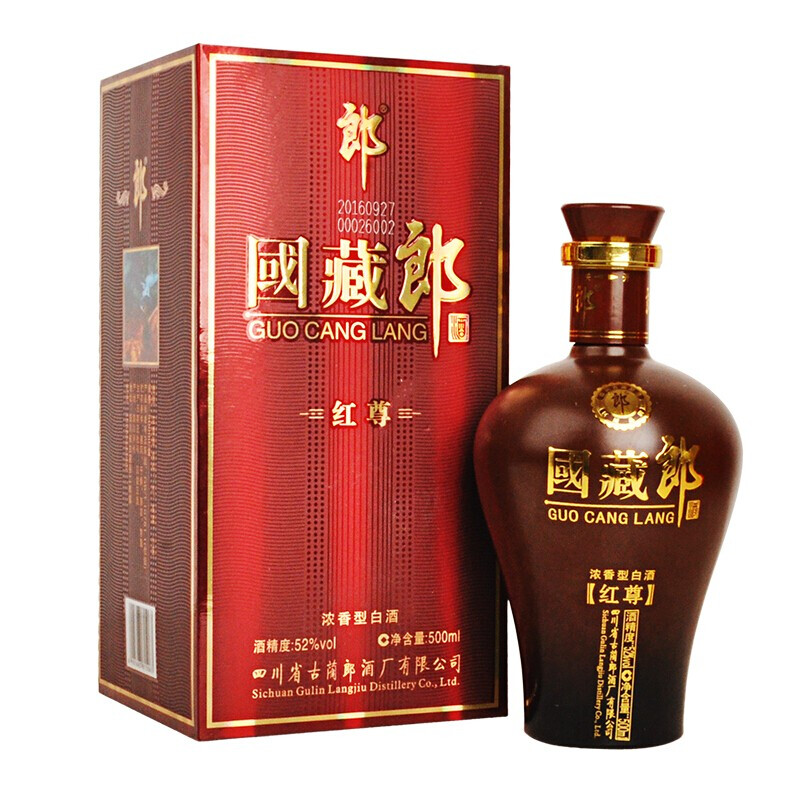 LANGJIU 郎酒 国藏郎 红尊 52%vol 浓香型白酒 500ml 单瓶装 75.21元