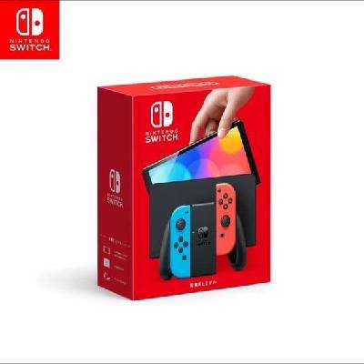 百亿补贴：任天堂 港版 Switch OLED红蓝主机 NS便携游戏掌机 家用游戏机 1502.1