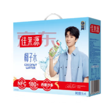 佳果源 佳农旗下 NFC椰子水1L*4瓶 礼盒装 36.9元（需用券）