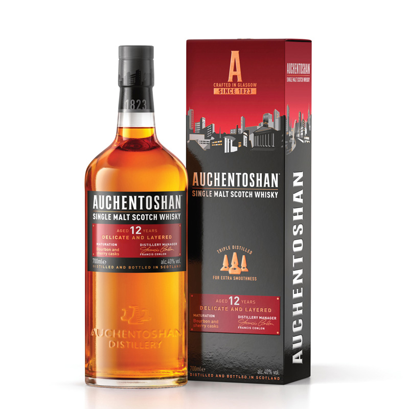 AUCHENTOSHAN 欧肯特轩 12年 苏格兰 40%vol 单一麦芽威士忌 700ml 173.5元（需用券）