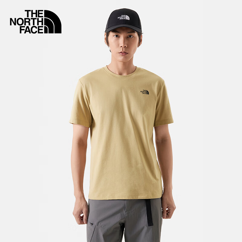 THE NORTH FACE 北面 短袖T恤男户外舒适运动T恤春上新89QV 卡其色/LK5 M 178元